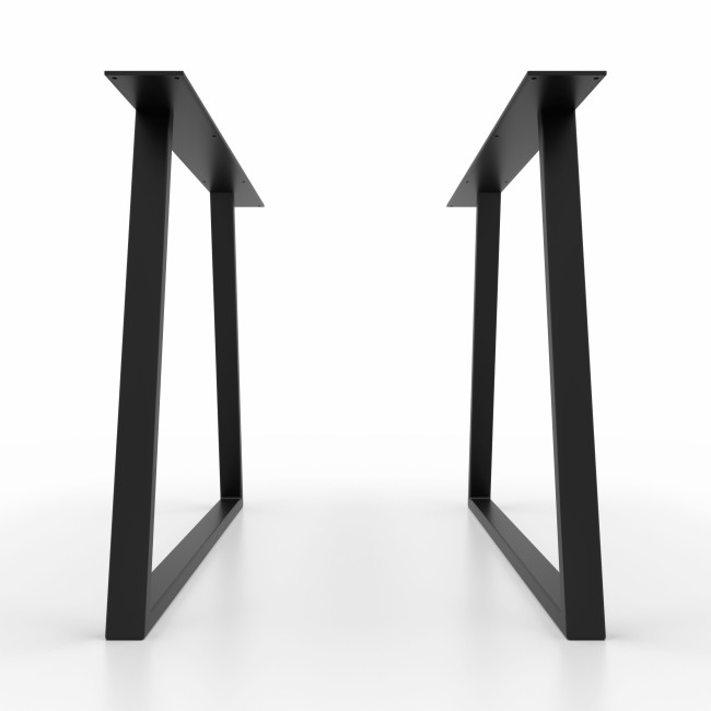 2x Pieds de table en métal  en forme de trapèze - TR5025