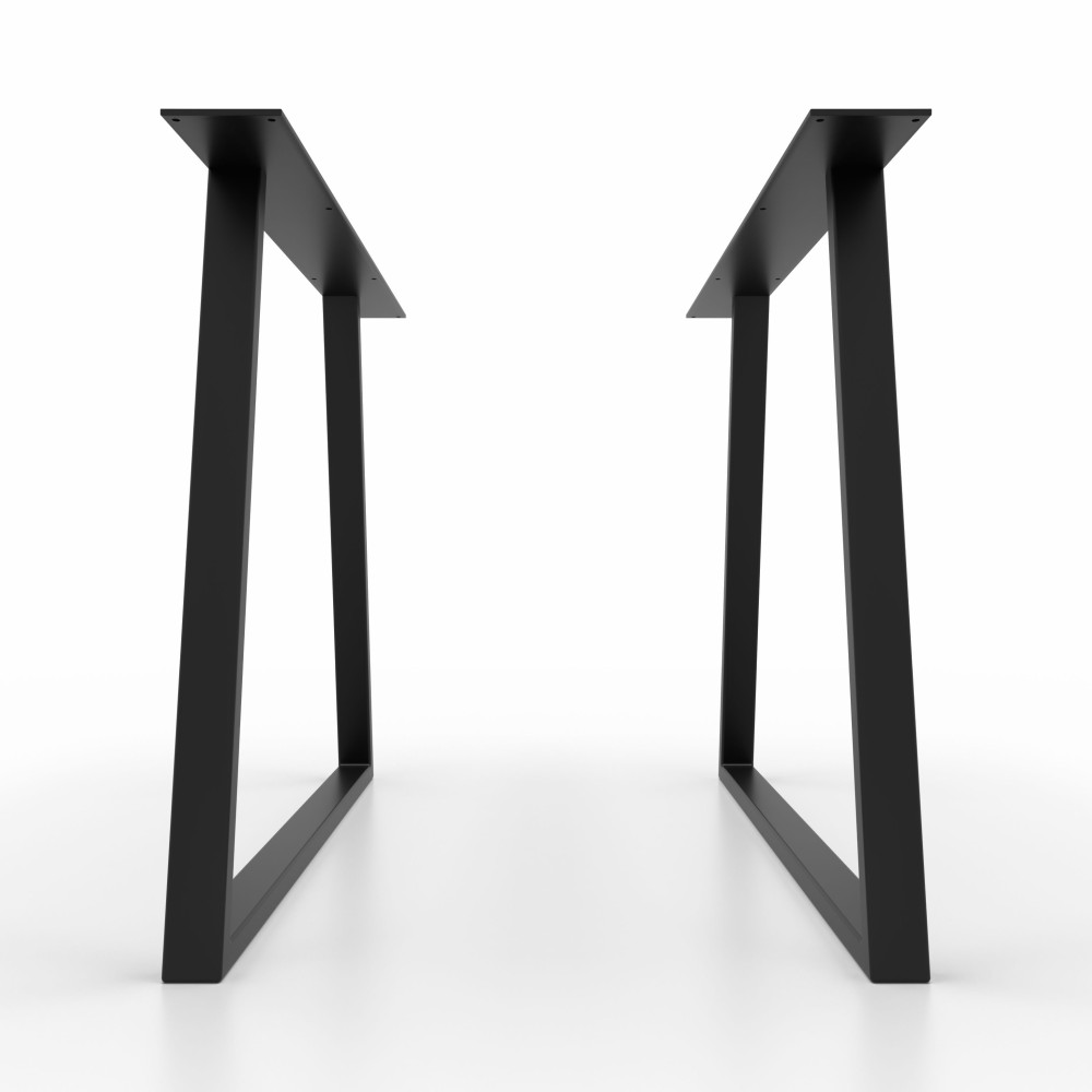 2x Metal table legs - Trapezoid shaped - TR5025