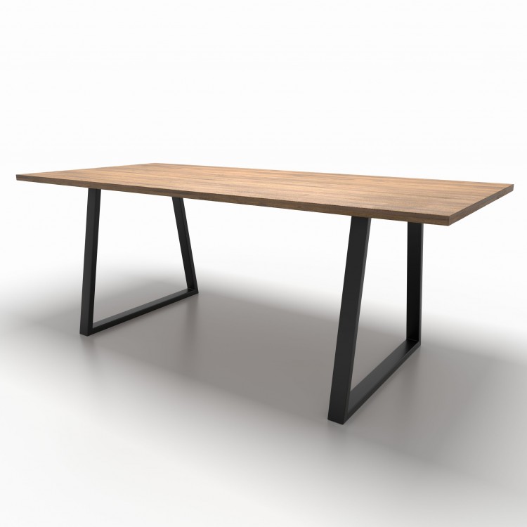 2x Metal table legs - trapezoid shaped - TR6030