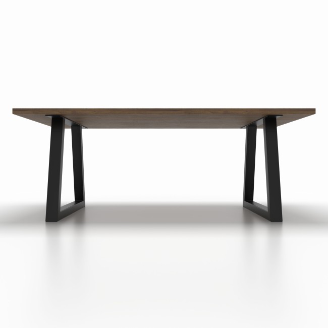 2x Pieds de table en métal - en forme de trapèze - TR8060