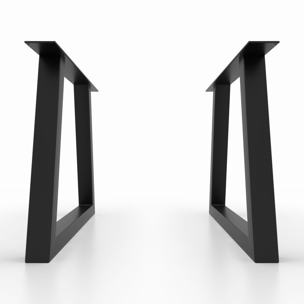 Pieds de table en métal - en forme de trapèze - TR8060