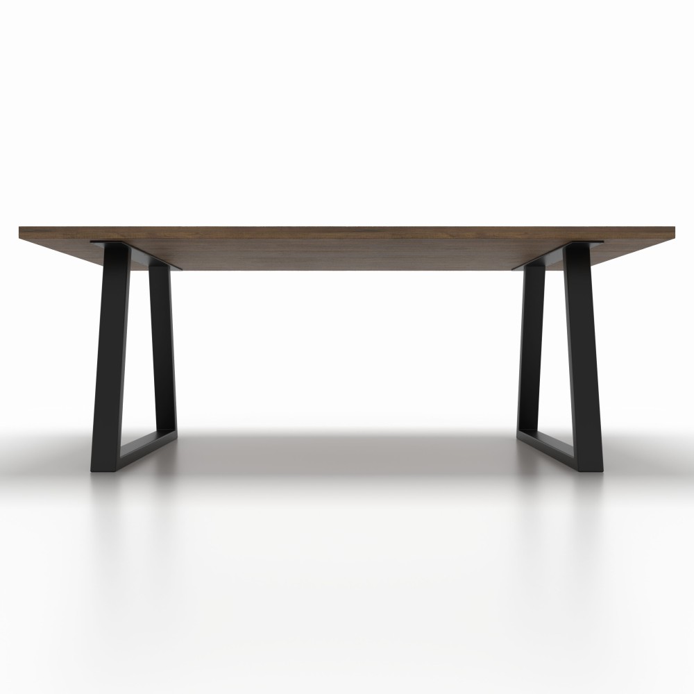 2x Pieds de table en métal - en forme de trapèze - TR8040 | Taormina Design