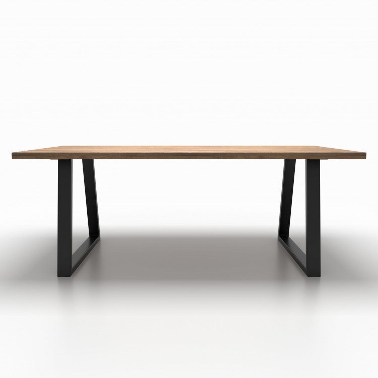 2x Metal table legs - trapezoid shaped - TR8040