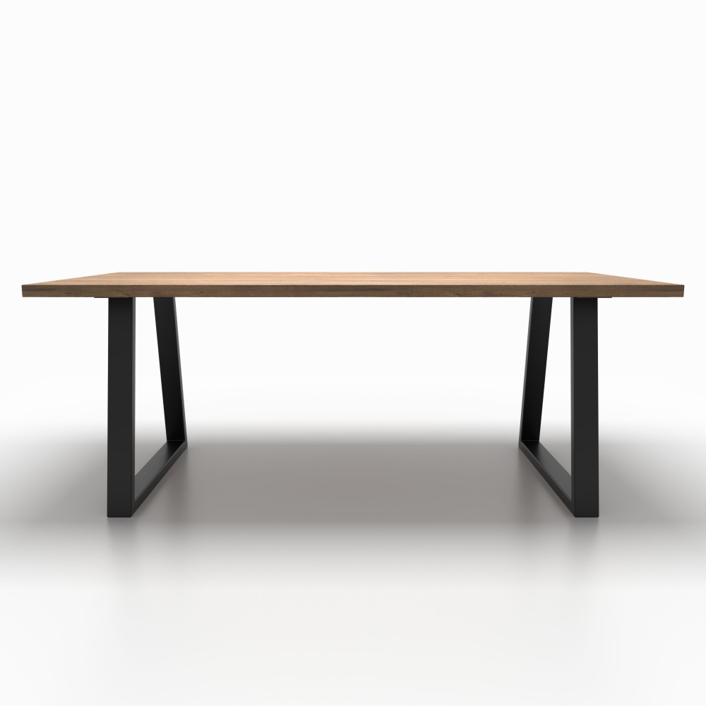2x Pieds de table en métal - en forme de trapèze - TR8040 | Taormina Design