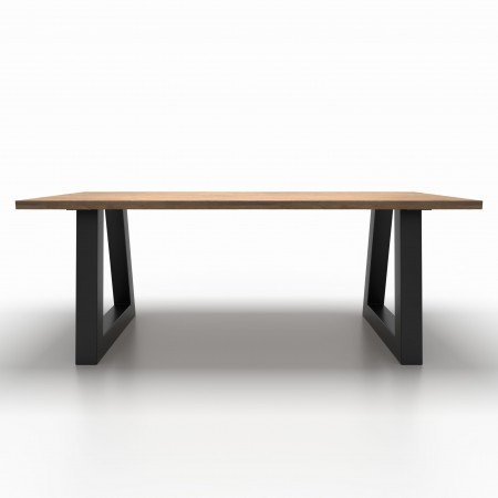 2x Metal table legs - trapezoid shaped - TR100100
