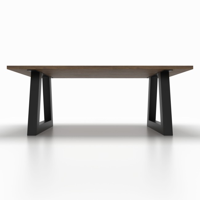 2x Pieds de table en métal  en forme de trapèze -TR100100