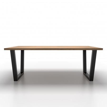 2x Metal table legs - trapezoid shaped - TRIN8060