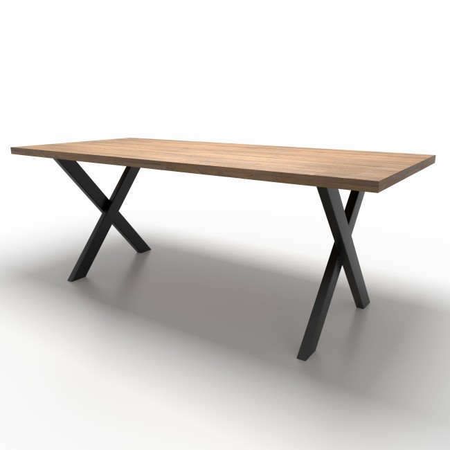 2x Pieds de table en métal  en forme de croix - XS8040