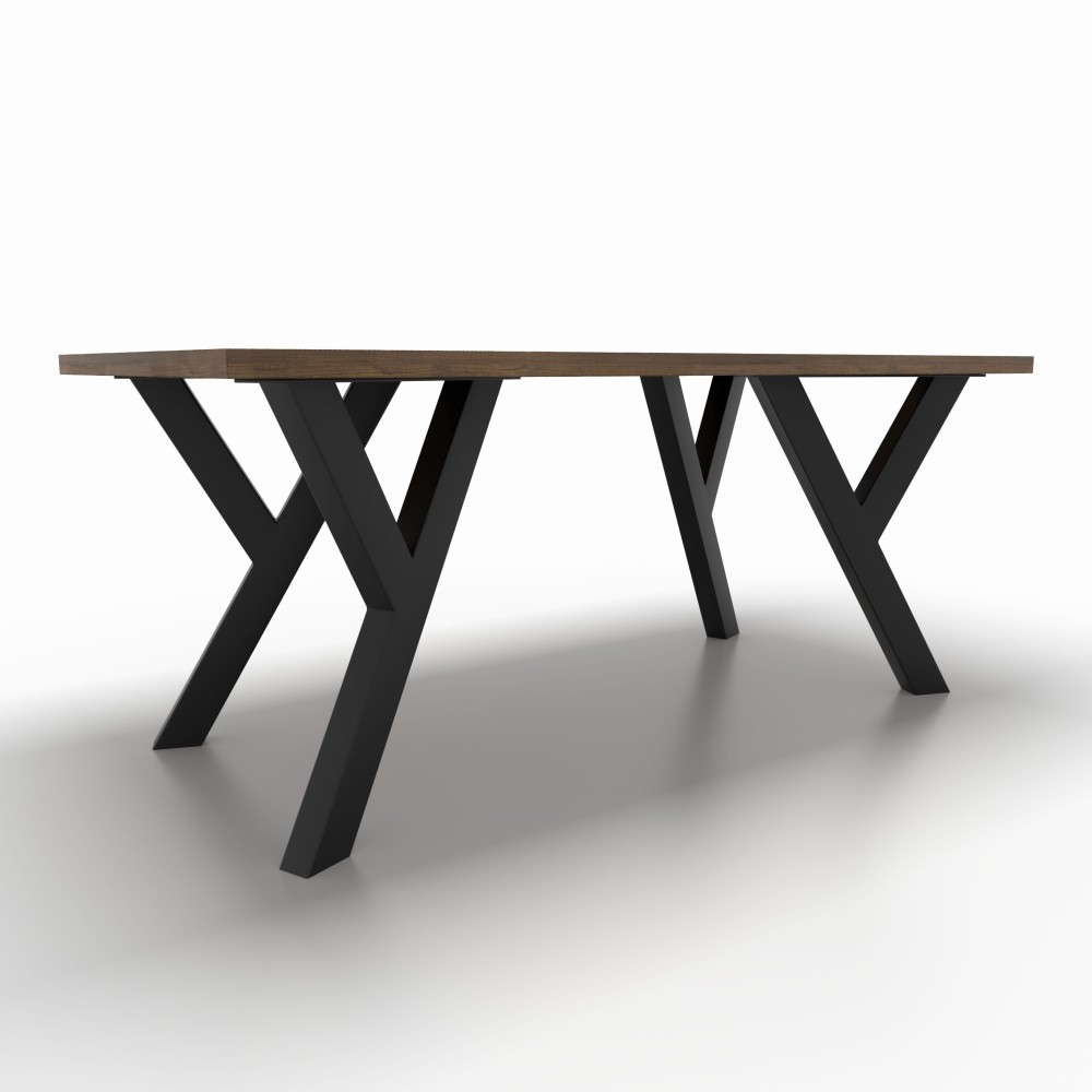 4x Pieds de table en métal - en forme de Y- Y8060 | Taormina Design