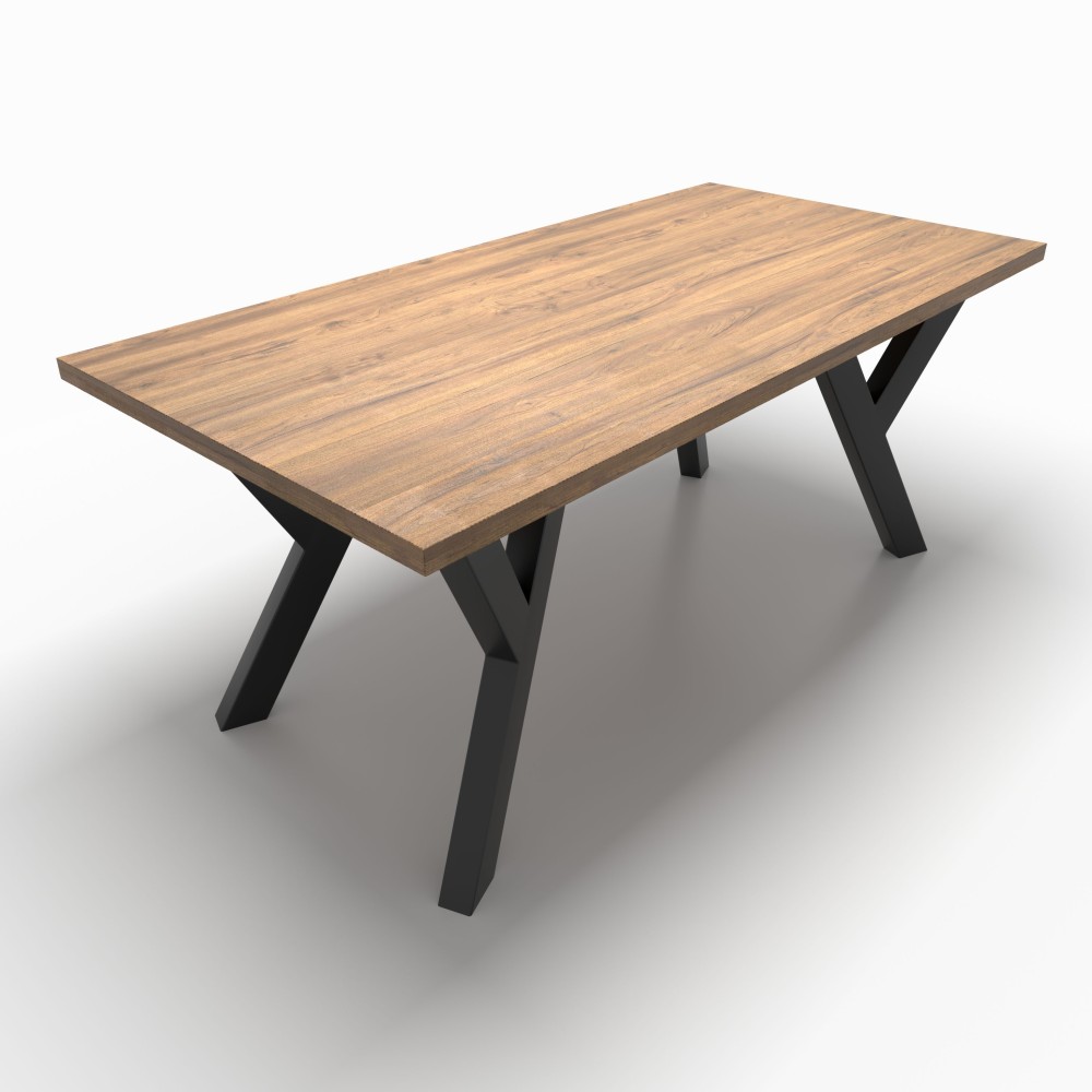 4x Pieds de table en métal - en forme de Y- Y8060 | Taormina Design