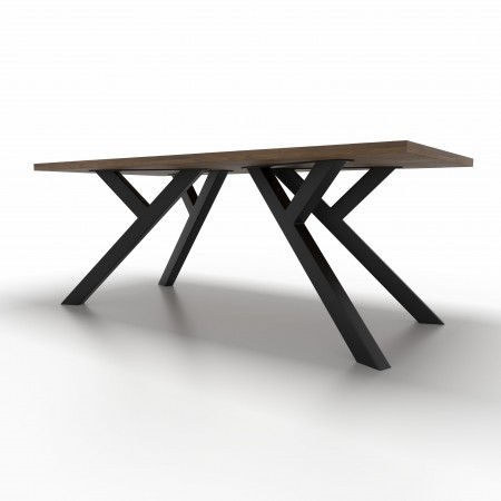 4x Pieds de table en métal - en forme de Y - YL8060