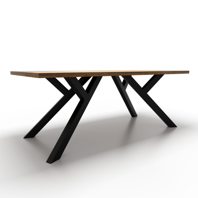 4x Pieds de table en métal - en forme de Y - YL8060