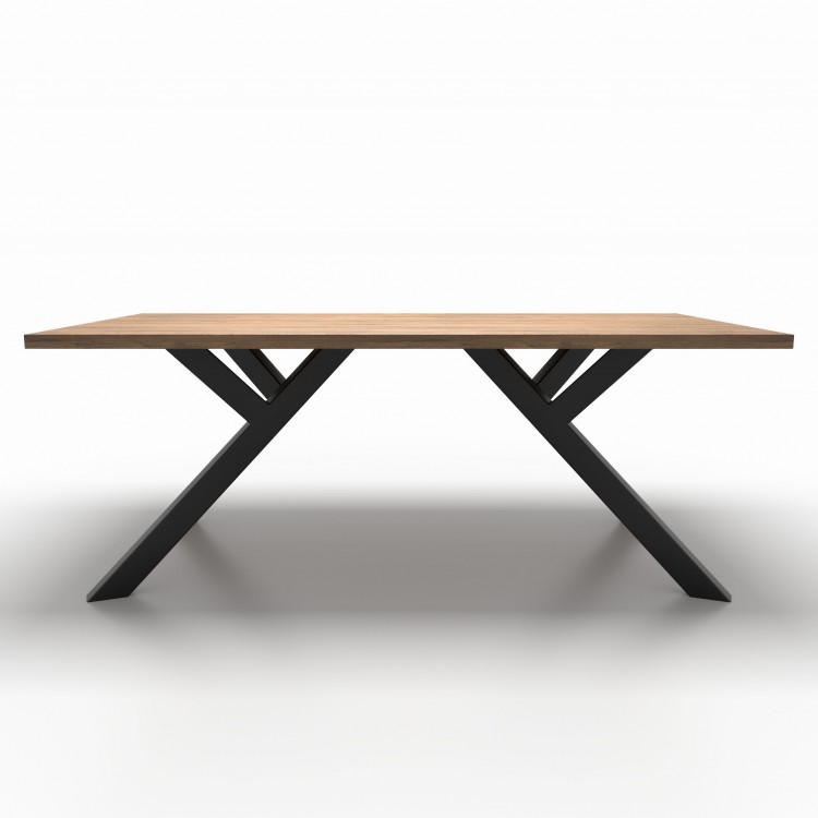 4x Pieds de table en métal - en forme de Y - YL8060