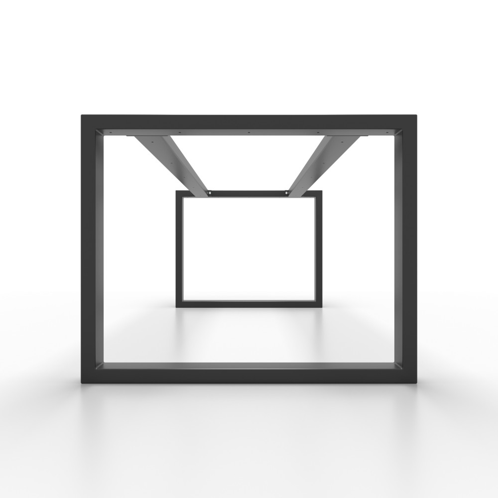 Metall-tischbeine mit doppelter Mittelstange - U-förmig - U2B8040 | Taormina Design