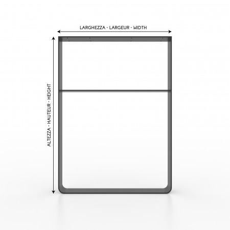 Single leg for kitchen island U shape Industrial Style Design - UPen8006