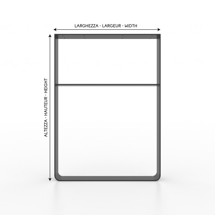 Single leg for kitchen island U shape Industrial Style Design - UPen8006