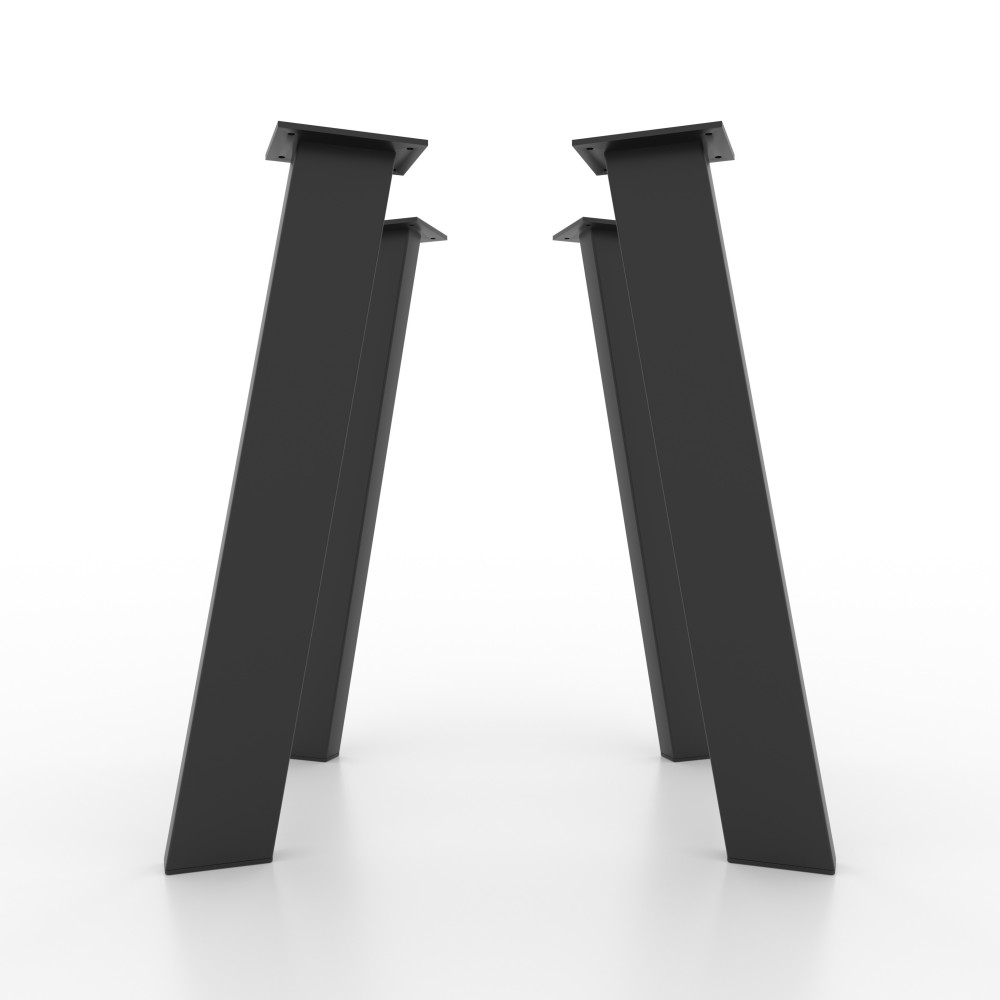 4x Pieds de table en métal - en forme de I -II10040