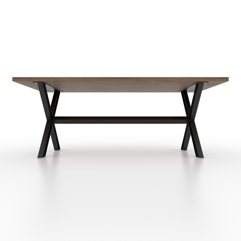 Pieds de table croix avec barre de support centrale - XBIPE80