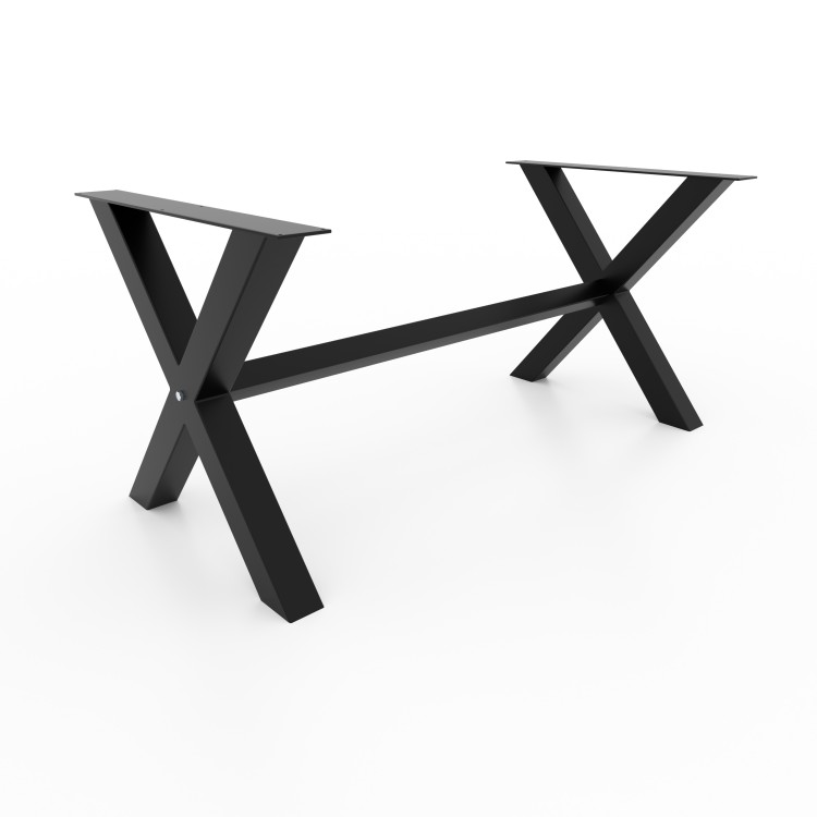 Pieds de table croix avec barre de support centrale X XB8080
