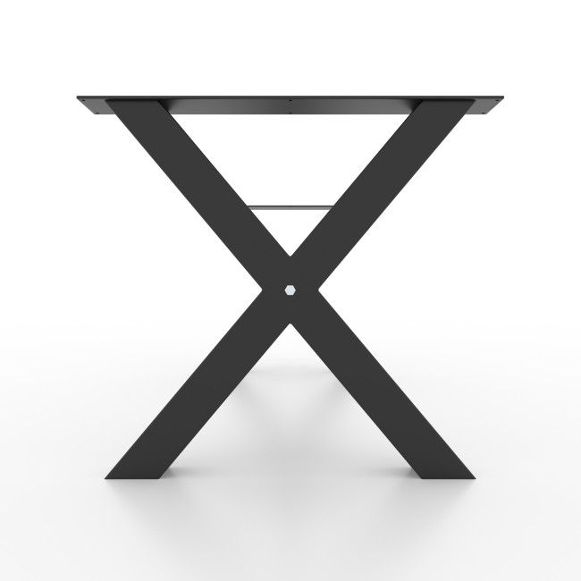 Table Legs Custom Solution with central bar, X Shaped - XB8080 | Taormina Design