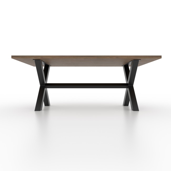 Table Legs Custom Solution with central bar, X Shaped - XB8080 | Taormina Design